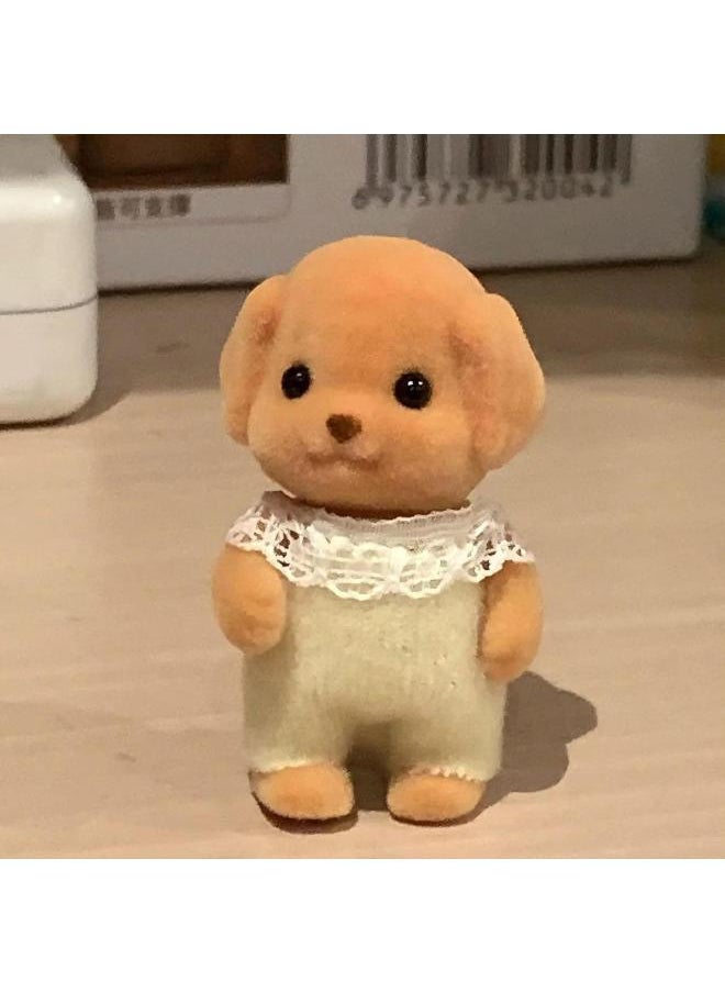 Four Limbs Movable Senbeier Poodle Doll Doll Flocking Toy Vinyl Doll Golden Retriever Dog Small Ornaments-Color:Lamb Boxed  - Image 2