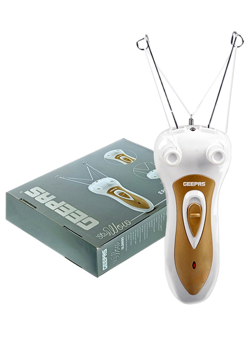 GEEPAS - Professionalism Rechargeable Ladies Epilator Set Safe Epilation Of All Body Parts, Great For Travel, Electric Threading Removers, Minimizes Pain, Smoother Faces, Quick And Effective GLS8690 - Image 1