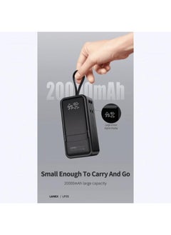 Power Bank Lanex, Built In Dual Cables, 20000 mAh, 65 Watt, LP35 - Black - pzsku/Z800561C082DFA62983F1Z/45/1741126469/97666d32-c04b-47f6-8f76-df515d3f3720