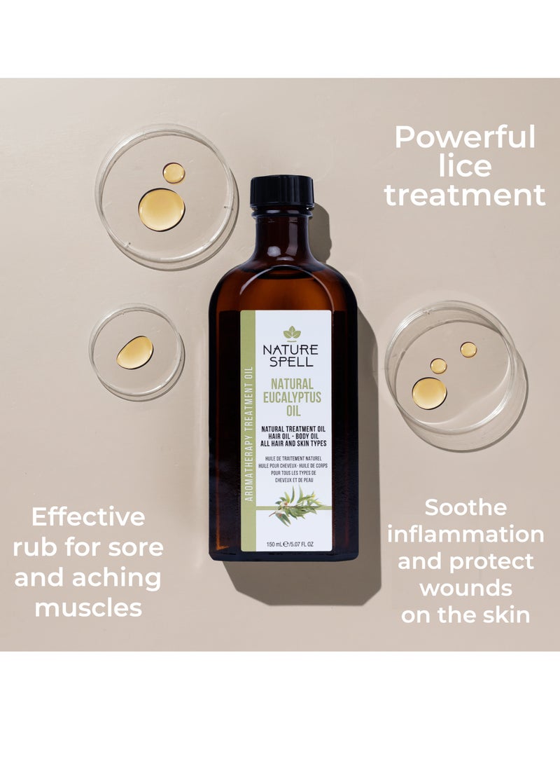 Nature Spell Eucalyptus Oil For Hair and Body 150 ML  - Image 2
