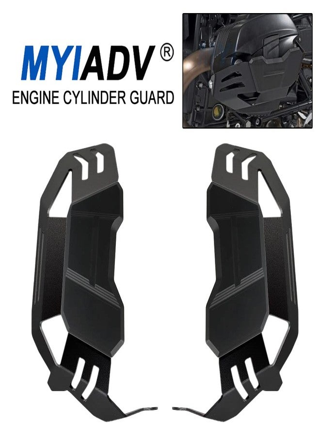 MYIADV واقي رأس أسطوانة محرك الدراجة النارية MYIADV لـ BMW R NINE T Scrambler Urban G/S Pure Racer /5 R1200R R1200GS ADV Adventure (أسود) - Image 2