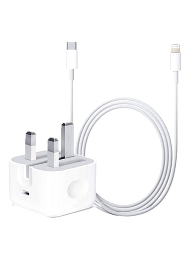 PRIMO PLUS - iPhone 20W Fast Charger | USB C Wall Fast Charger with USB C to Lightning Cable Compatible with iPhone 14/14 Pro/14 Pro Max/13/12/SE2020/11/XR/XS Max/X/iPad - Image 1