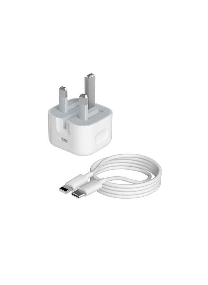 PRIMO PLUS - iPhone 20W Fast Charger | USB C Wall Fast Charger with USB C to Lightning Cable Compatible with iPhone 14/14 Pro/14 Pro Max/13/12/SE2020/11/XR/XS Max/X/iPad - Image 1