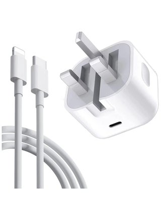 iPhone 20W Fast Charger | USB C Wall Fast Charger with USB C to Lightning Cable Compatible with iPhone 14/14 Pro/14 Pro Max/13/12/SE2020/11/XR/XS Max/X/iPad - pzsku/Z80057E81D1F285E7B963Z/45/_/1724504959/84a9ed95-6d2e-4c44-8709-4336dcfddc0e