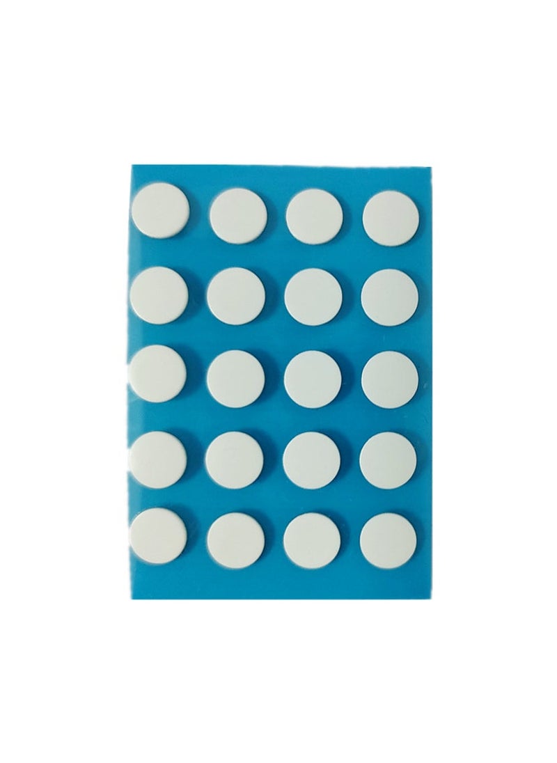 Teflon Mouse Feet Pads Slip-Resistant Plane 6MM white round paste 20/piece