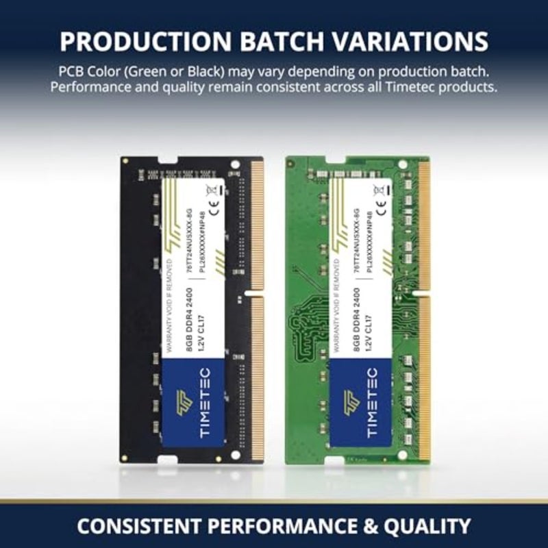 8GB DDR4 2400MHz PC4-2400T PC4-19200 SODIMM Laptop RAM 260-Pin 1.2V CL17 Non-ECC Unbuffered Memory Module for Laptop, Notebook, Mini PC, All-in-One - Image 2