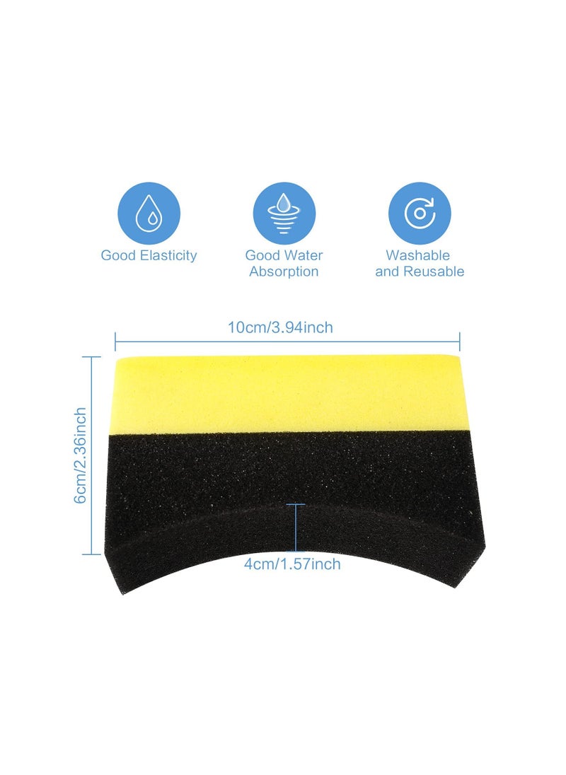 Generic Car Tire Cleaning Sponge Set - 5 Professional Wheel Wash Applicators for Easy Tire Dressing and Corner Cleaning - Curved Design for Effective Car Care and Maintenance.  - Image 5