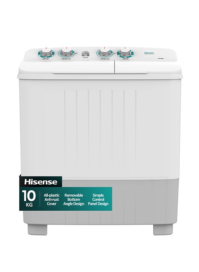 Hisense Twin Tub Washing Machine 220 W XPB100-SXA14 White & Black - Image 1