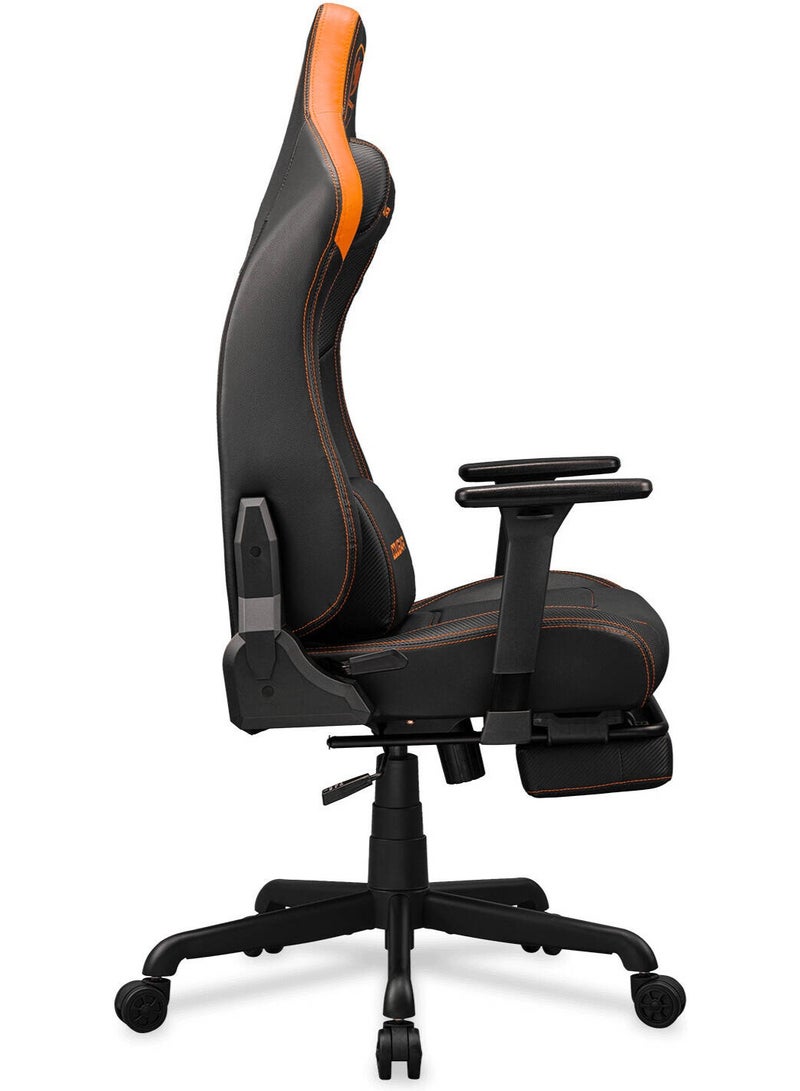 كوجار كرسي Cougar Armor EVO S للألعاب – أسود وبرتقالي، جلد PVC عالي الجودة وقابل للتنفس، مساند يد 3D قابلة للتعديل، وسادة رقبة ممغنطة بذاكرة شكل، وسادة دعم للظهر، مسند قدم قابل للسحب | 3MEVSORB.0001 - Image 5