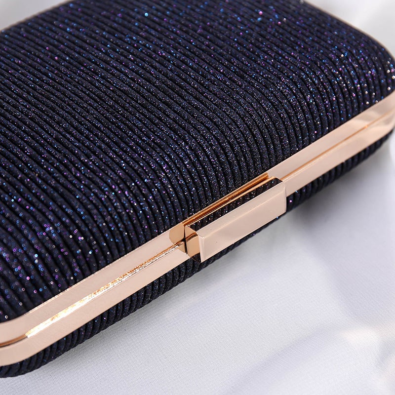 Retro Women'S Bag Style Evening Bag Women'S Versatile Pleated Clutch Bag Cross-Body Chain Small Square Bag Accessible Luxury - Image 3