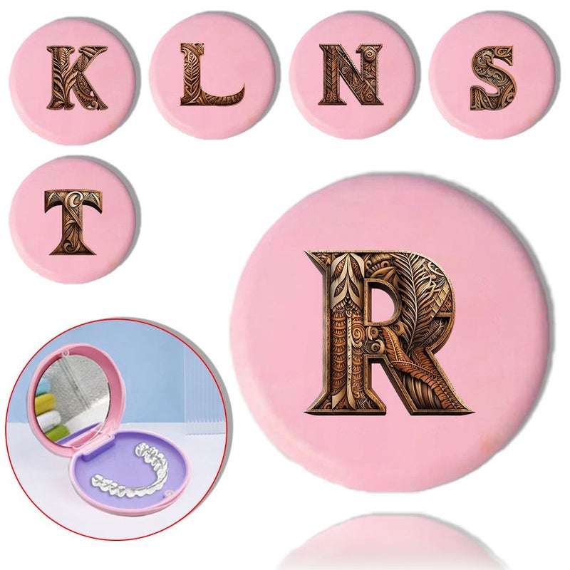 Premium Portable Pink Retainer Case With Mirror Aligner Remover And Storage Box - Image 1