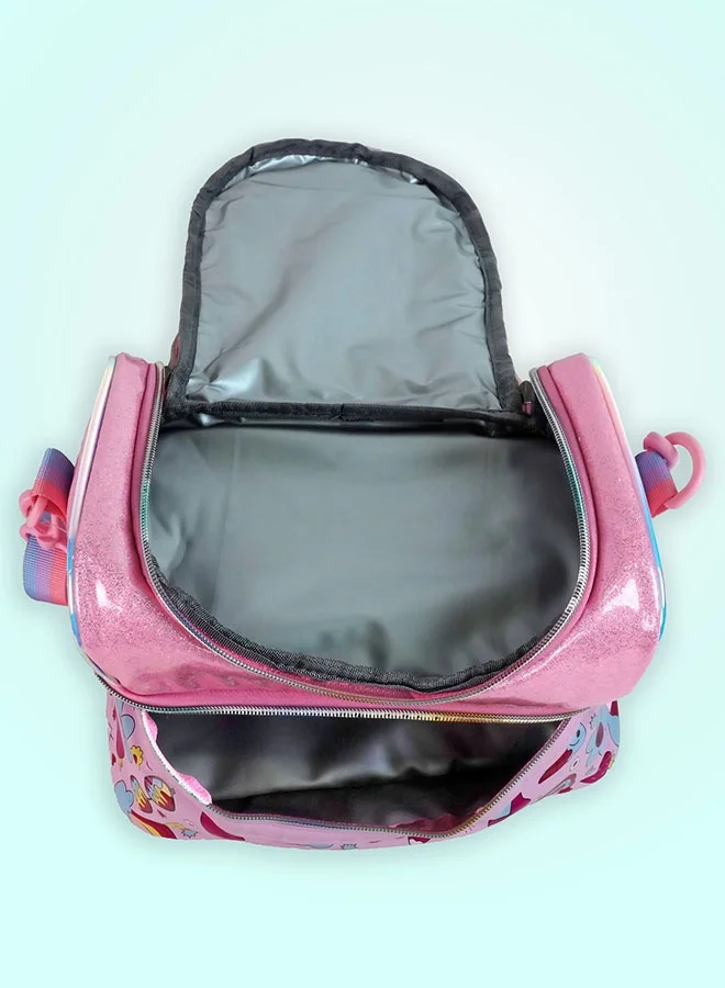 LITTLE SURPRISE BOX Little Surpise Box,Shiny Meow Cat Theme Double Compartment Insulated Lunch Bag For Kids