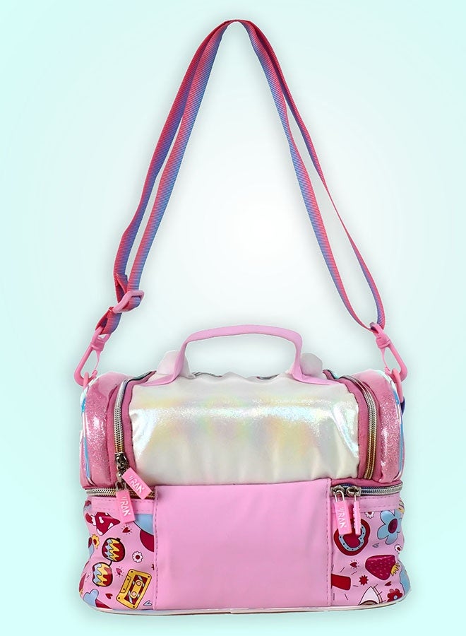 LITTLE SURPRISE BOX Little Surpise Box,Shiny Meow Cat Theme Double Compartment Insulated Lunch Bag For Kids - Image 3