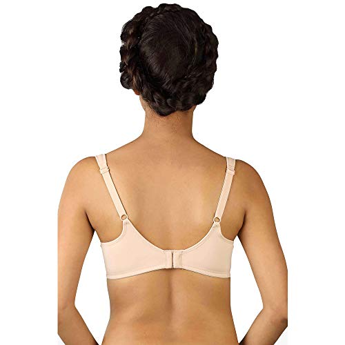 Triumph T-Shirt Bra for Women Wired Padded Full Coverage Bra Smooth Moulded Cups for Bigger Busts Wide Foam Shoulder Straps High Centre Bridge Side Smoothing Black 40C Pack of 1 - Image 2