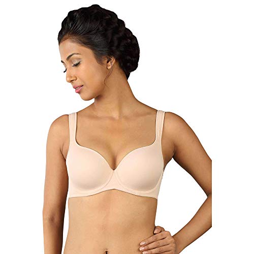 Triumph T-Shirt Bra for Women Wired Padded Full Coverage Bra Smooth Moulded Cups for Bigger Busts Wide Foam Shoulder Straps High Centre Bridge Side Smoothing Black 40C Pack of 1 - Image 1