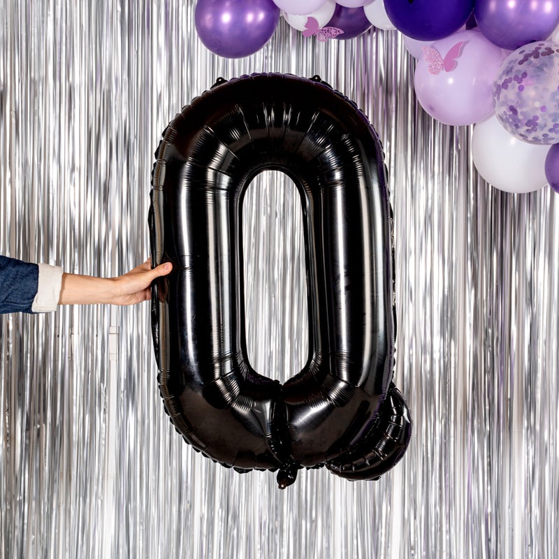 Restaurantware-Balloonify 40 Inch Letter Balloon, 1 Large Alphabet Party Balloon - Letter Q, Self-Sealing, Black Foil Mylar Balloon, Hanging Loop, Decoration For Birthday, Wedding, Or Graduation - Image 5