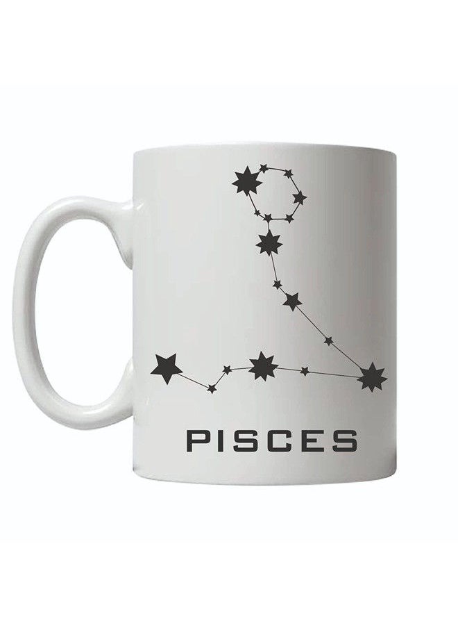 Giftmate Giftmate Pisces Zodiac Sign Printed Ceramic Tea and Coffee Mug 320ml  - Image 2