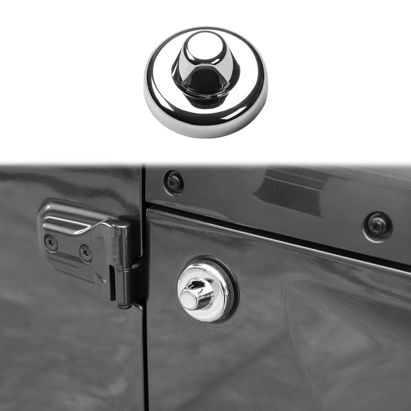 PDKLIN for Jeep Radio Antenna Base Cover Decoration Trim Compatible with Jeep Wrangler 20072023 JK JKU JL JLUGladiator JT 20202023 Chrome Exterior Accessories