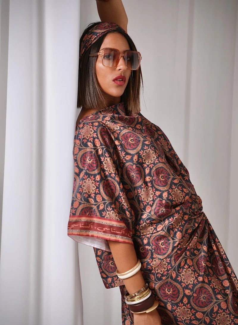 إكستاسي Drape skirt set