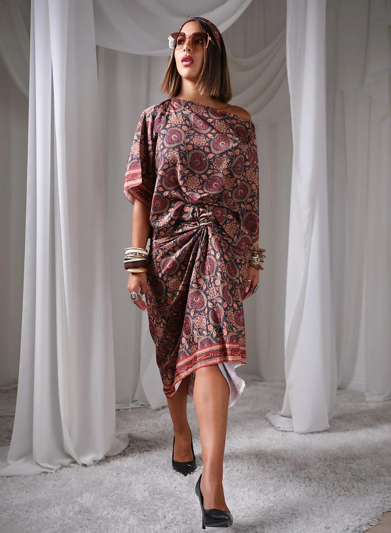 ECSTACY Drape skirt set