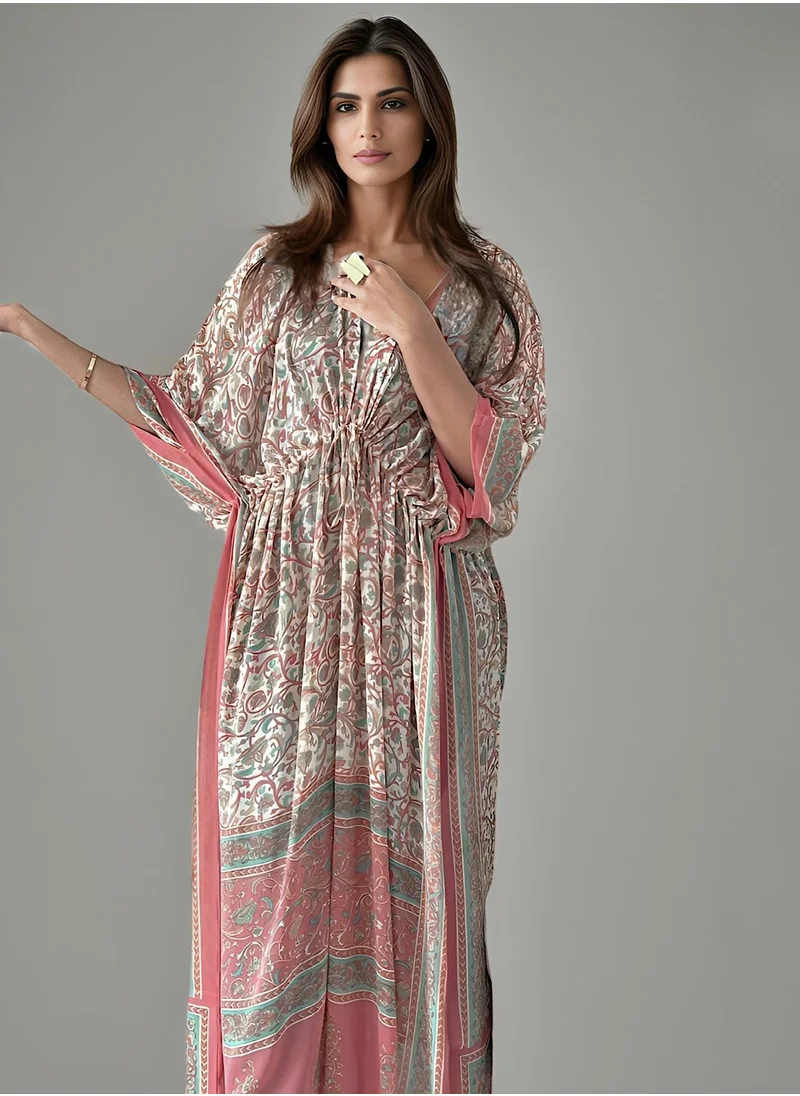 إكستاسي Printed Kaftan Cape