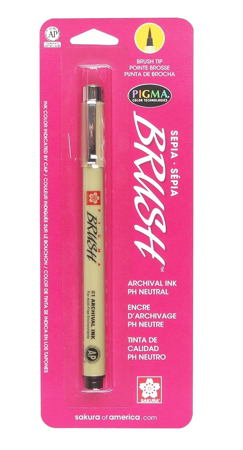 SAKURA Sakura 50043 Pigma Blister Card Brush Pen Sepia