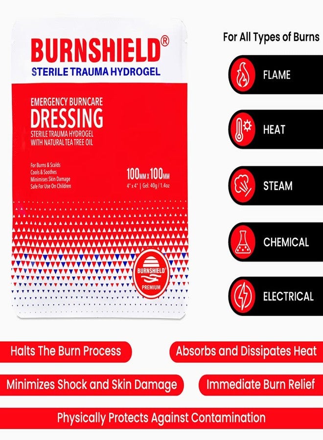 Burnshield 4" X 4" Burn Dressing, Sterile - 6 Count - Image 2