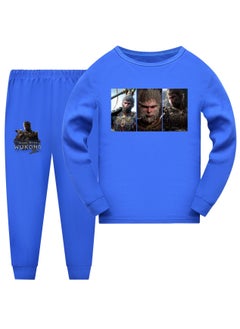 MQD Black Mythical Goku Boys and Girls Long Sleeve Long Pants Pajama Set 