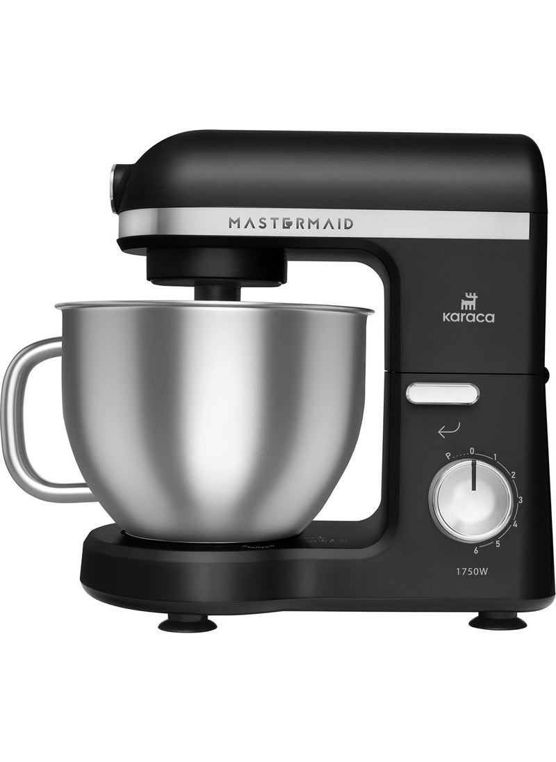 Karaca Mastermaid Chef Pro Double Arm Stand Mixer Matte Black Silver 1750 W  - Image 3