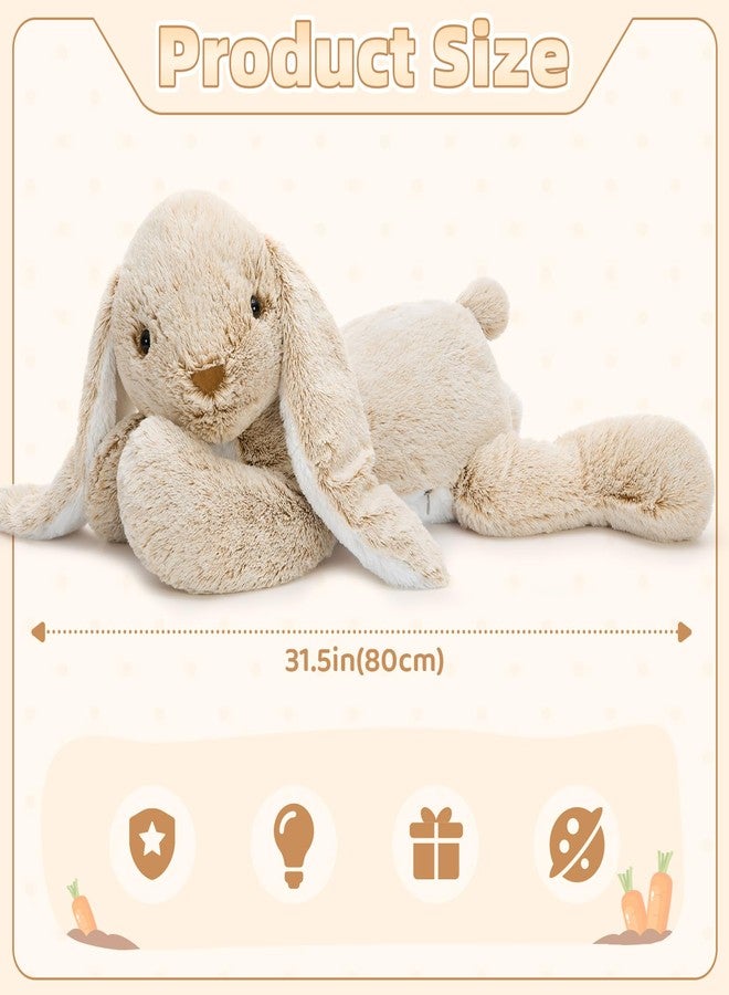 BENINY Large Bunny Stuffed Animal 31", Giant Rabbit Plush Toy for Girls Boys Kids, Big Cuddly Easter Gift for Girl Chirstmas Birthday - Image 3