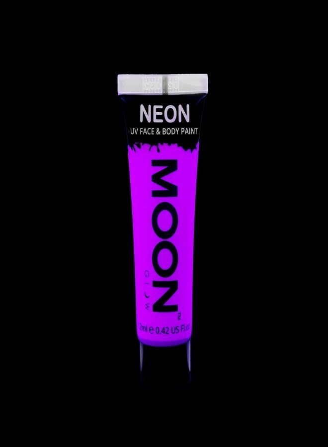 Moon Glow - 0.42oz Blacklight Neon UV Face & Body Paint - Intense Purple - Image 2