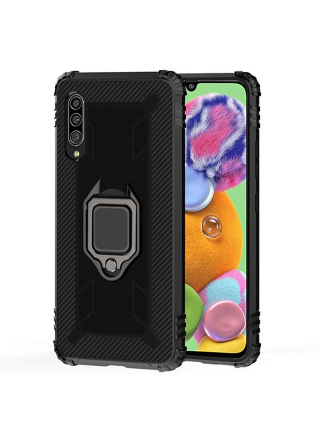 S-TOP Case For Galaxy A50 Carbon Fiber Protective Case with 360 Degree Rotating Ring Holder - Image 2