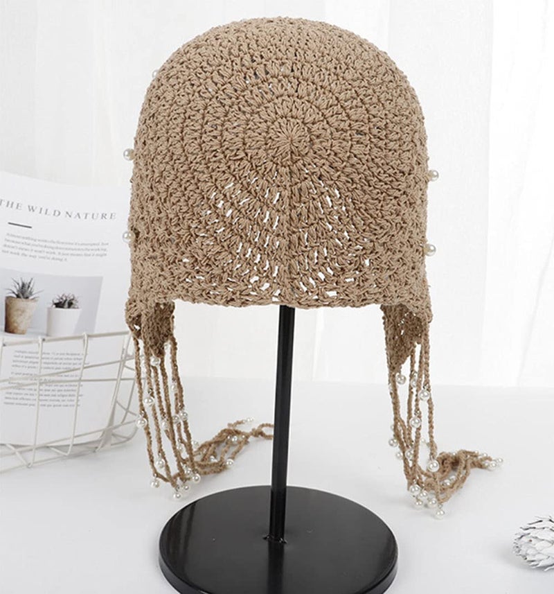 Maxpetus Handmade Crochet Hats ashion Fascinating Beanie hat Cap Cloche (CL-SG001-Black) - Image 3