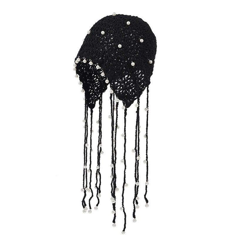 Maxpetus Handmade Crochet Hats ashion Fascinating Beanie hat Cap Cloche (CL-SG001-Black) - Image 2