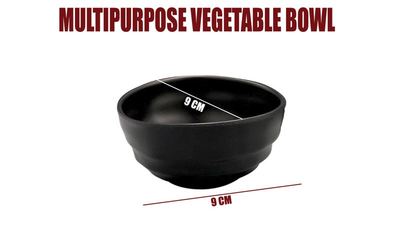 ZIDO 4 Pcs. Melamine Serving Bowl for Vegetable, Snacks, Salad, Soup, Ice Cream, Gravies, Maggi, Pasta, Dry Fruits, Dessert etc - Image 3