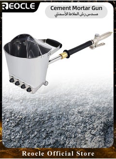 Stucco Sprayer with 4 Jet Pneumatic Cement Stucco Sprayer Gun Plaster Mortar Automatic Air Painting Tool for Painting Wall & Ceilings