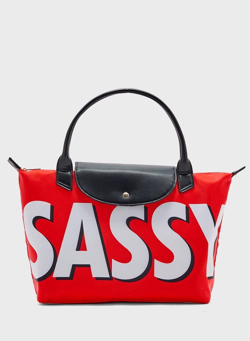 Ginger Quirky Sassy Tote Bag - Image 1