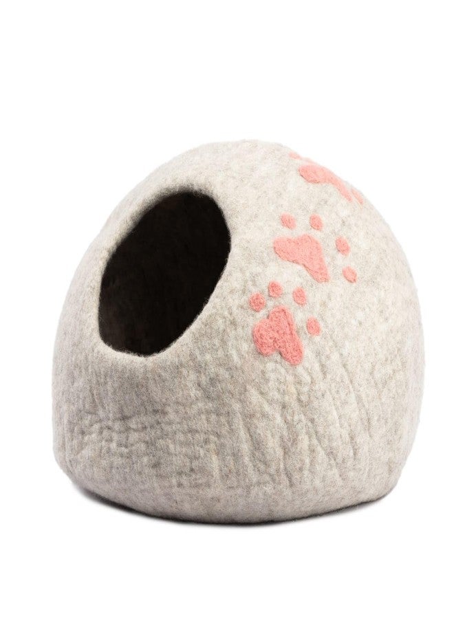 Woolygon Luxurious Eco-Friendly Merino Wool Cat Cave Bed - Foldable Hideaway Pod for Indoor Cats - Premium Felt Kitten Beds - Covered Cat House for Ultimate Cozy Comfort - Image 2