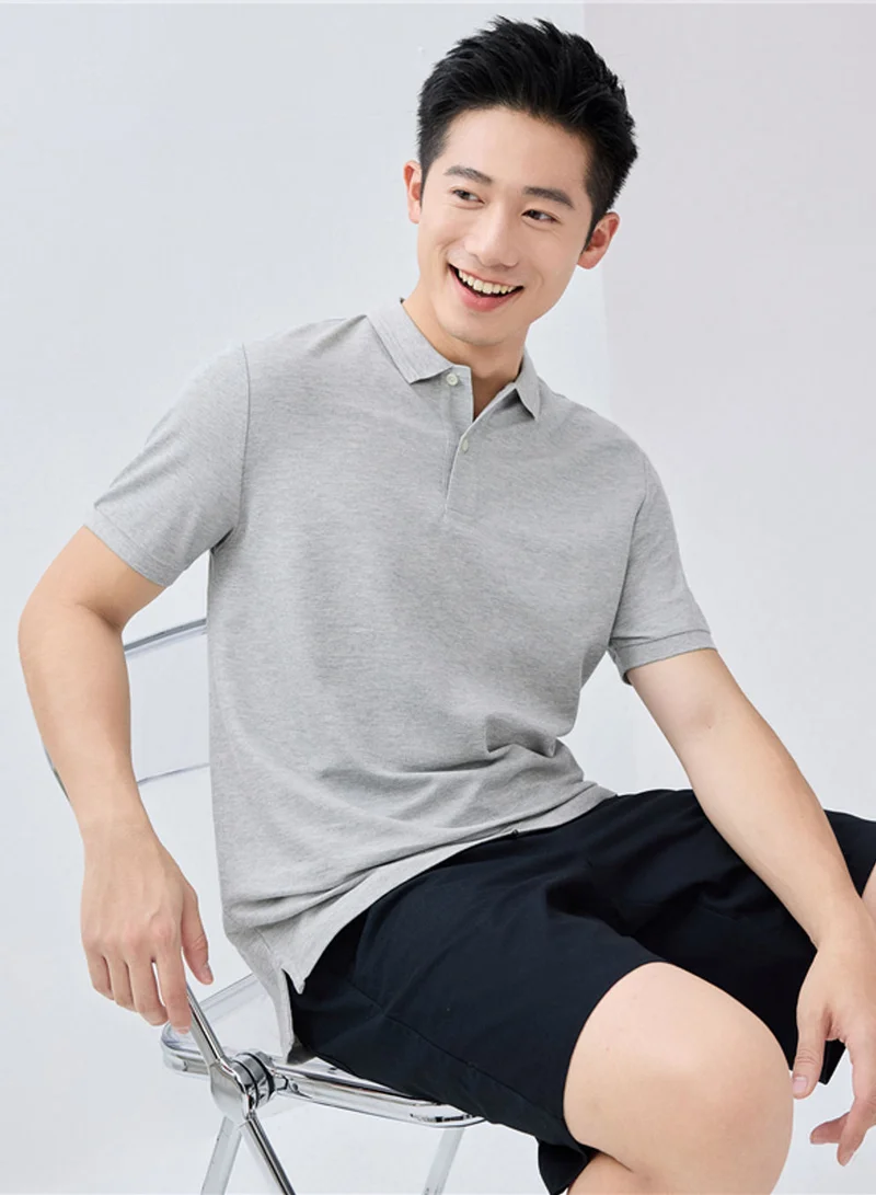 جيوردانو Men's Relaxed Cool Jade Pique Polo