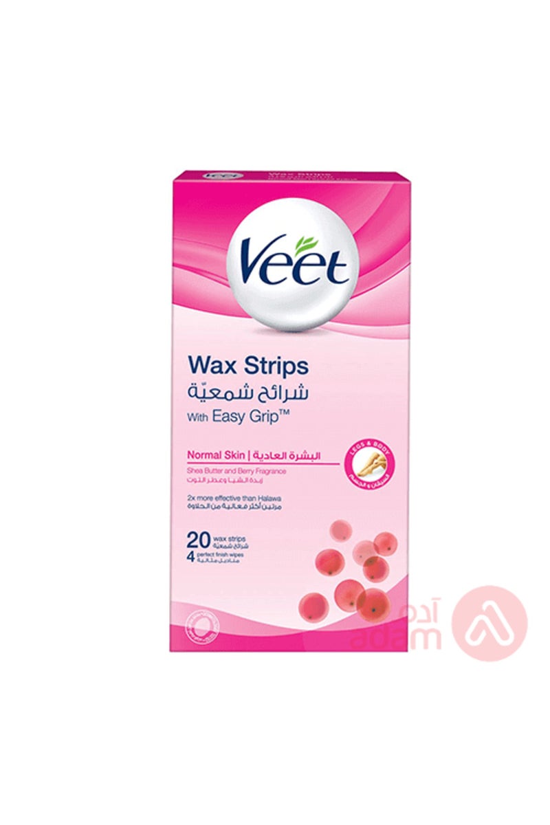 VEET WAX NRML SKN 20STRP(5853)