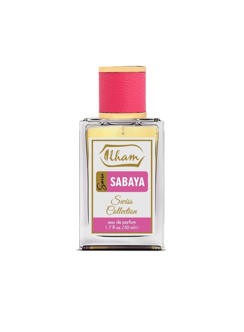 عطور إلهام  سويس سابايا (50مل+5مل) 10٪ إضافي – 55 مل إدو برفيوم للنساء - Image 2