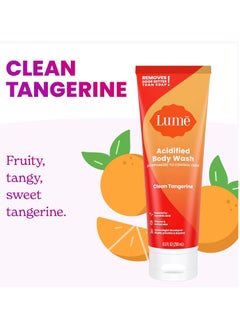 Lume Lomi Citrus Body Wash - 24 Hour Odor Control - Removes Better Than Soap - Moisturizing Formula - SLS or Paraben Free - OB/GYN Developer - 8.5 oz Clean Tangerine  - Image 3