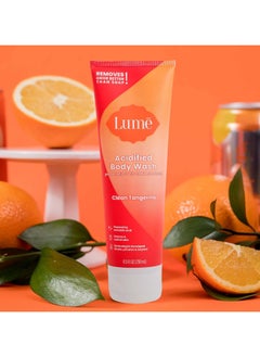 Lume Lomi Citrus Body Wash - 24 Hour Odor Control - Removes Better Than Soap - Moisturizing Formula - SLS or Paraben Free - OB/GYN Developer - 8.5 oz Clean Tangerine  - Image 4