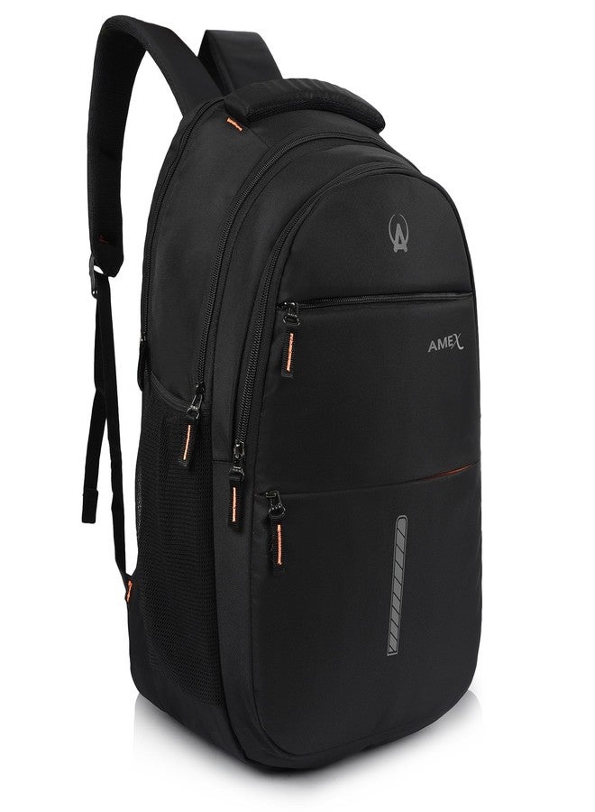 AMEX Elegant and Durable Backpack Organized Interior with Multiple Pockets Ergonomic Adjustable Straps for Comfort. (Black) - Image 1
