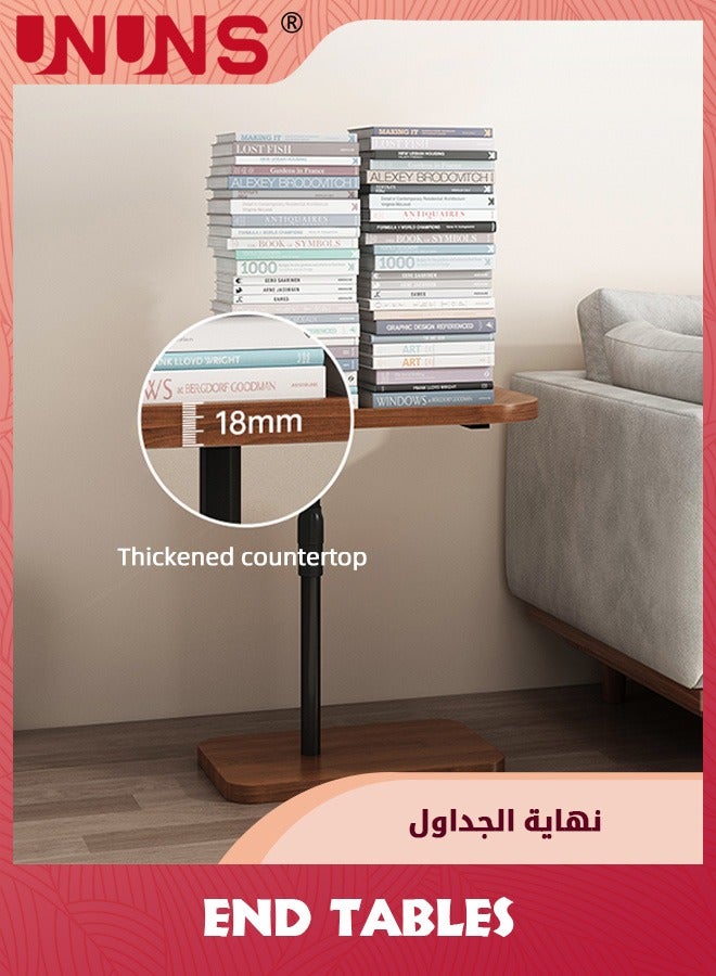 UNUNS Modern Side Coffee Table For Living room,Sofa,Corner,Bedside,Coffee Table For Living Room Bedroom Indoor And Out door Side Table With Metal Frame - Image 5