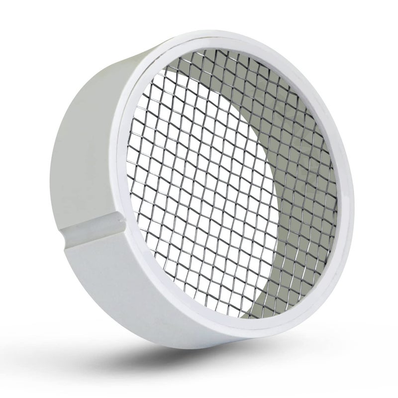 Raven R1508 Termination Cap Vent Cover Mesh Screen, Round Furnace PVC Pipe Stainless Steel Roof Vent Cap, Drain Screen 2" Inner & 2-3/8" Outer Diameter - Image 1