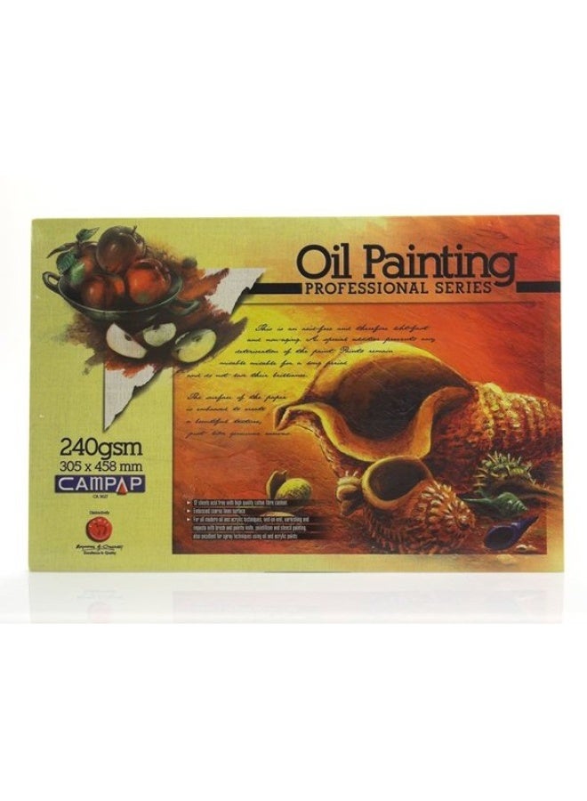 Professional Oil and Acrylic Painting Paper Pad 240GSM 12 Sheets