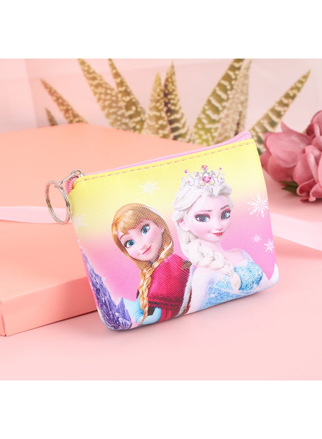 Cartoon Fashion Frozen Series Coin Purse Exquisite Personality Durable Pu Leather Wallet