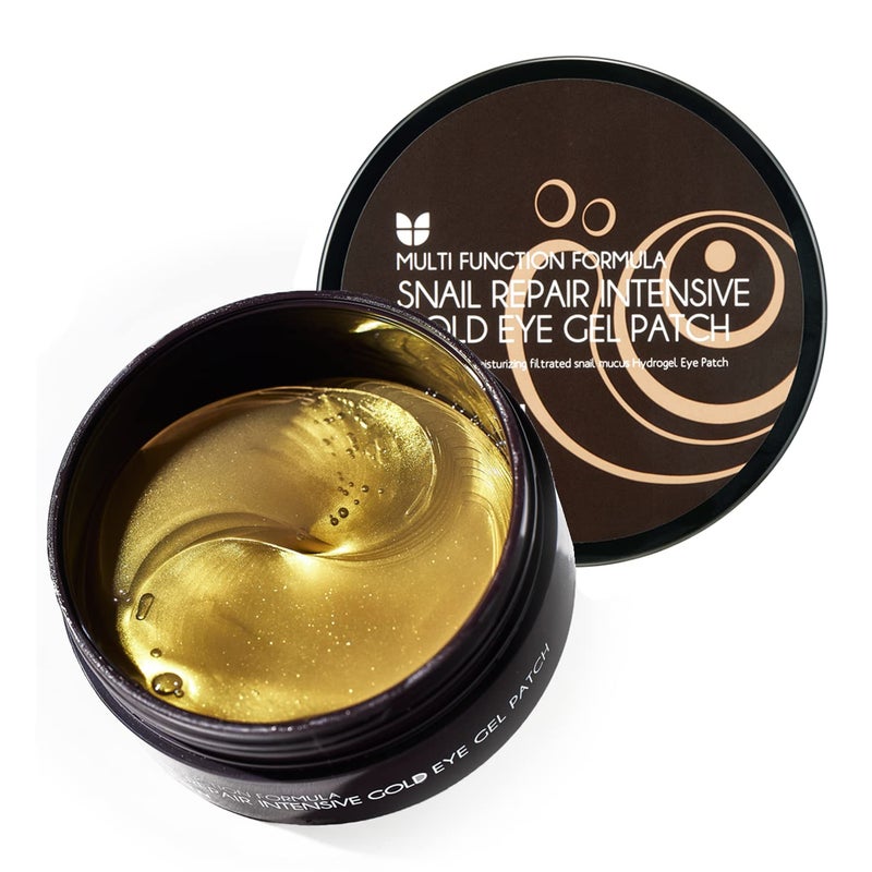 MIZON MIZON 24K Gold and Snail Mucin Hydrogel Under Eye Patches for Puffy Eyes Dark Circles Moisturizing Fine Lines Korean Skincare 30 Pairs 