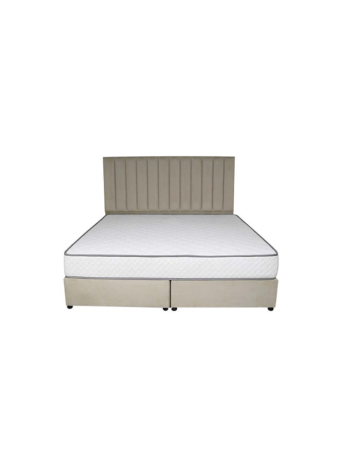 Bed and Mattress Zone Opulence Upholstered Bed 203 X 150 Queen Size Beige Color, Mattress Size-200x150cm (Mattress sold separately)  - Image 3